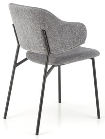Scaun de bucaterie Lutero, gri