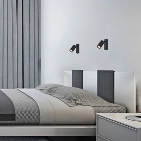 Aplica cu spot directionabil design modern SOLO negru