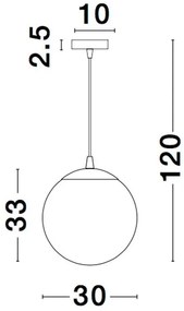 Lustra, Pendul design modern LAZIONE 30cm NVL-9080300
