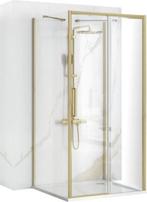 Cabina de dus de perete REA Rapid Slide Brush Gold