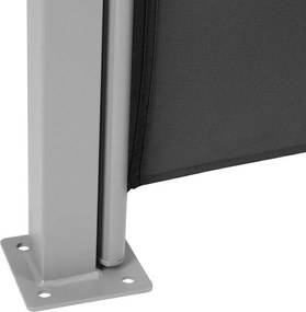 JAGO Paravan lateral extensibil, 180 x 500 cm, antracit