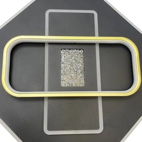 Plafonieră LED dimabilă LED/90W/230V negru + telecomandă