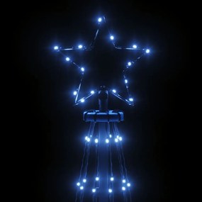 Brad de Craciun, 108 LED-uri albastre, 180 cm, cu tarus, 1, Albastru, 180 cm, Becuri LED in forma dreapta