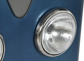 Bar din metal cu suport pentru sticle și pahare, 71x43x152 cm, „Blue Van”