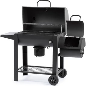 Grătar cu afumătoare Fieldmann negru