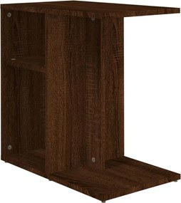 vidaXL Măsuță laterală, stejar maro, 50x30x50 cm, lemn compozit