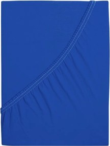 Cearșaf de pat jersey 4Home Ideal royal blue, 90 x 200 cm