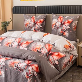 Lenjerie de pat din microfibra FLARISSE gri Dimensiune lenjerie de pat: 70 x 80 cm | 140 x 200 cm