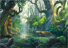 Tablou - Ilustrare pădure tropicală (70x50 cm)