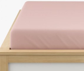 Cearceaf cu elastic din microfibra roz antic 180 x 200 cm