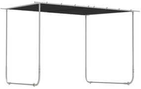 Outsunny Pergola Mobilă 3x3m cu Roți Copertină UV Saci de Nisip Gri | Aosom Romania