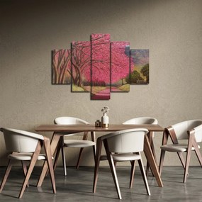 Tablou cu copaci înfloriți (150x105 cm)