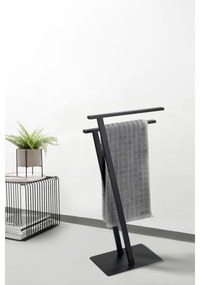 WENKO 24396100 - Suport pentru prosoape LIRIO, 20 x 40 cm, negru