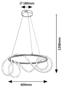 Lustra LED suspendata design modern Montema