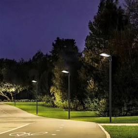 Lampă LED de exterior Brilagi cu stâlp și cablu de 3 m URBANLIGHT LED/100W/230V, negru, IP65