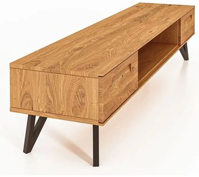 Masă TV din stejar 182x42 cm Golo - The Beds