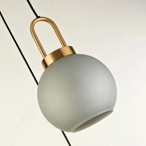 Lustră pe cablu SNOWDROP 3xE27/60W/230V alamă Searchlight 36632-3AC