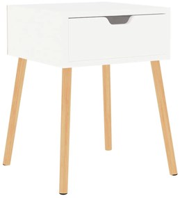326795 vidaXL Noptieră, alb, 40x40x56 cm, lemn prelucrat