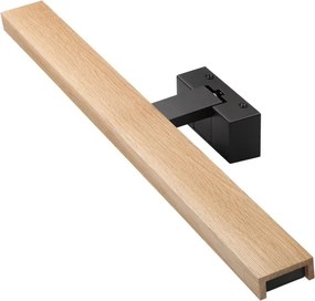 Brilagi - Iluminare LED pentru oglindă de baie 3în1 WOODY MIRROR LED/12W/230V IP44 negru/stejar
