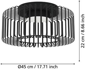 Plafonieră LED RGBW dimabilă Eglo 900722 GINESTRONE-Z LED/22W/230V