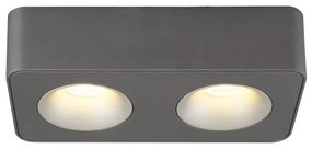 Spot LED aplicat aluminiu gri HANGARAU 2