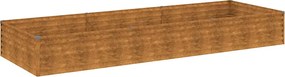 vidaXL Strat înălțat de grădină, 291x100x36 cm, oțel corten