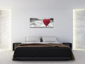 Tablou -Inima din coroanele copacilor (120x50 cm)
