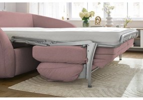 Canapea roz-deschis extensibilă 235 cm Cezanne – Bobochic Paris