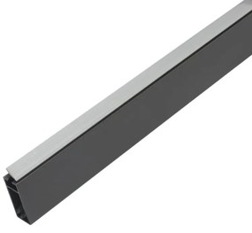 Bara rectangulara Premium pentru haine, gri antracit (Lungime: 1000 mm)