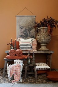 Fata de perna din bumbac, Aix Vintage 60x40cm, terracotta