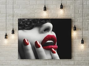 Tablou canvas Red Lips 120x80 cm