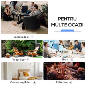 Outsunny Lampă Antițânțari cu Lumină UV pentru Interior și Exterior, Negru | Aosom Romania