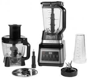 Robot de bucatarie Ninja BN800EU, 1200W, 2.1L, 3in1, Auto-iQ, 3 viteze, 21.000 rpm, Fara BPA, Zdrobire gheata, Negru