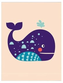 Tablou pentru copii 24x29 cm Whale – Wallity