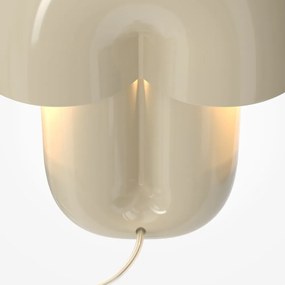 Veioza decorativa LED din ceramica Hope bej lucios