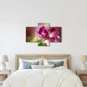 Tablou cu lalele roz (90x60 cm)