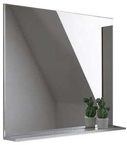Oglinda cu etajera, Kolpasan, Evelin, 80 x 70 cm, alba