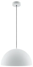 Lustra/Pendul metalic Basic D-35cm alb