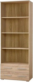 Biblioteca LIMA REG3, stejar sonoma, PAL laminat, 77x40x200 cm