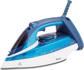 Fier de calcat Zilan ZLN2908 Albastru, 3000W, talpa ceramica, temperatura ajustabila