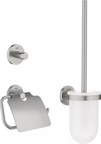 Set accesorii Grohe Essentials City 3 in 1 crom periat Supersteel