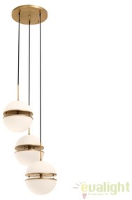 Lustra cu 3 pendule design LUX Spiridon alama 112644 HZ