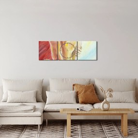 Tablou - Imaginea unei femei care se odihnește, pictură în ulei (cu ceas) (90x30 cm)
