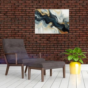 Tablou pe sticlă - Desen marmorat (70x50 cm)