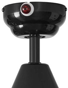 Ventilator de tavan negru 132cm incl. LED cu telecomandă - Cool Anello