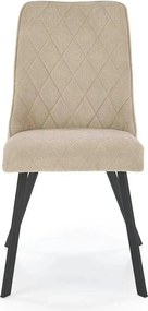 Scaun K561, bej/negru, stofa clasica/metal, 44x58x85 cm