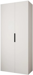 Dulap de haine 110 cm Carmela 50-4 (alb + Negru). 1126813