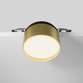 Spot LED incastrabil ajustabil IP44 Onda negru/auriu