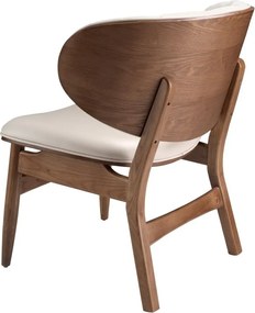 Fotoliu elegant design italian Sand-Walnut