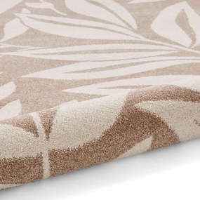 Covor maro deschis 120x170 cm Sorral Leaves – Catherine Lansfield